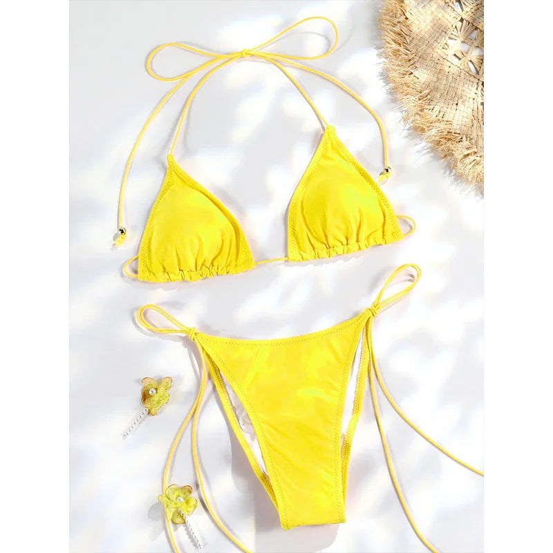 Blue Flow | String Bikini š