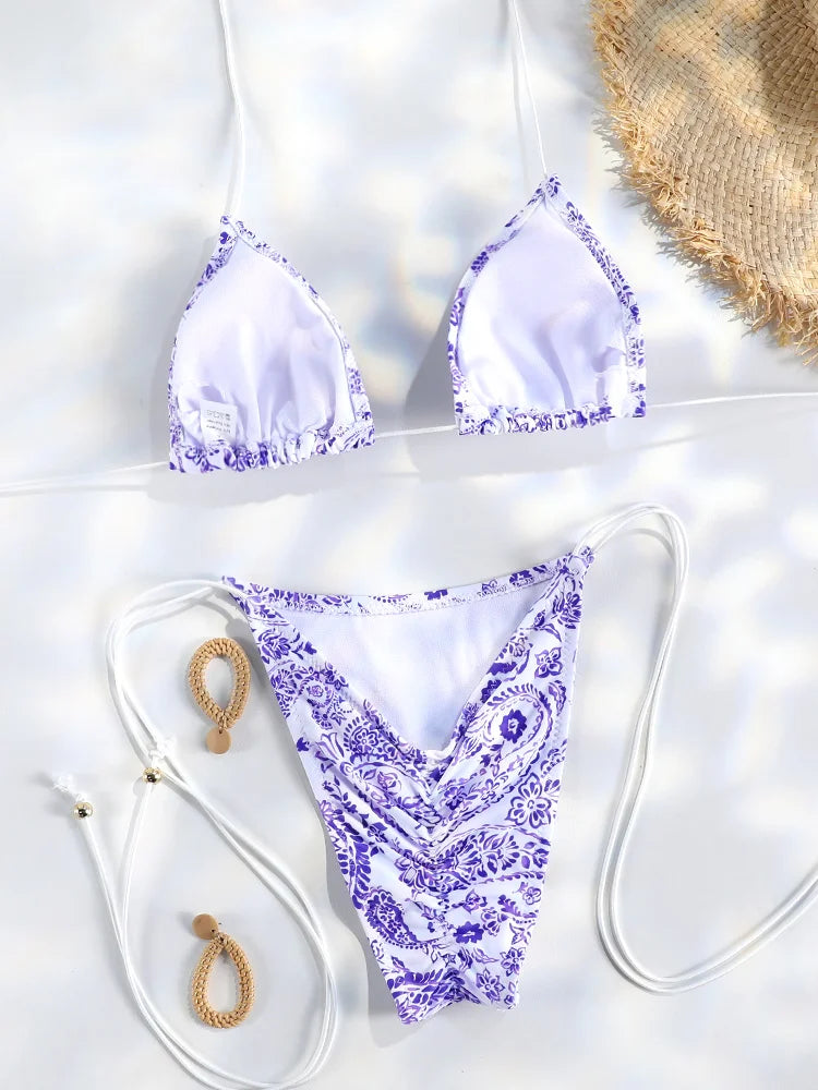 Blue Flow | String Bikini š