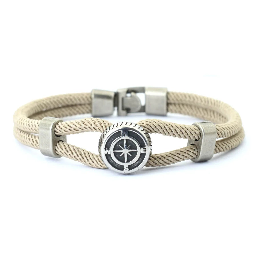 Blue Flow | New Compass Viking Rope Bracelet