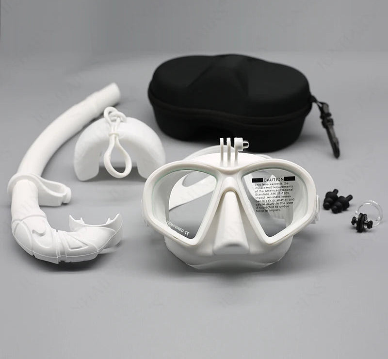 Blue Flow | Wet GoPro Mount Low Volume Diving Mask