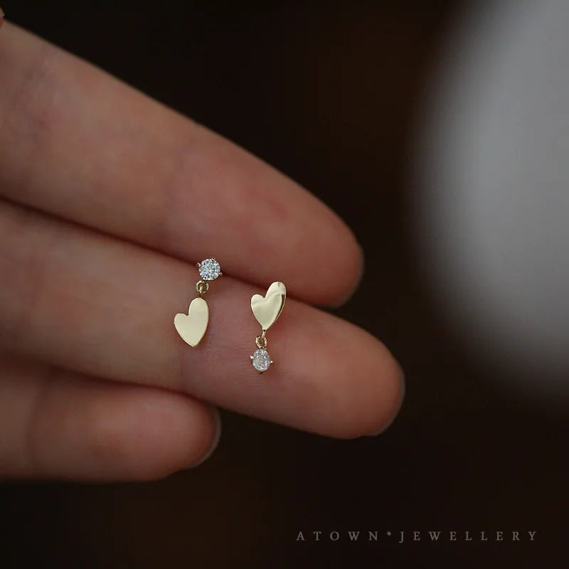 Blue Flow | Korean Cute Water Drop Crystal Earrings ๐งโจ