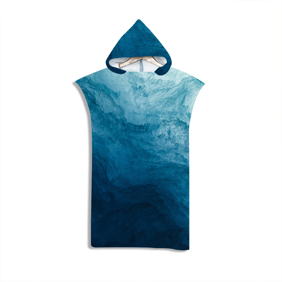 Blue Flow | Quick Dry Beach Poncho Bathrobe Cape