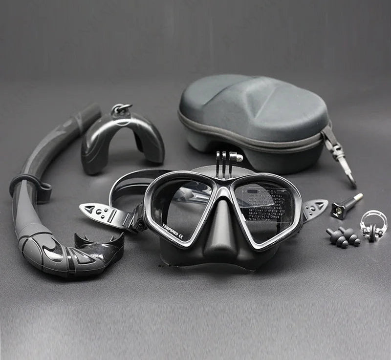 Blue Flow | Wet GoPro Mount Low Volume Diving Mask