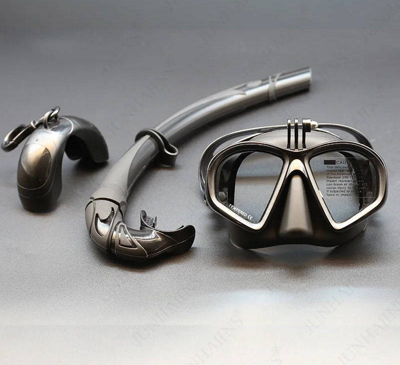 Blue Flow | Wet GoPro Mount Low Volume Diving Mask