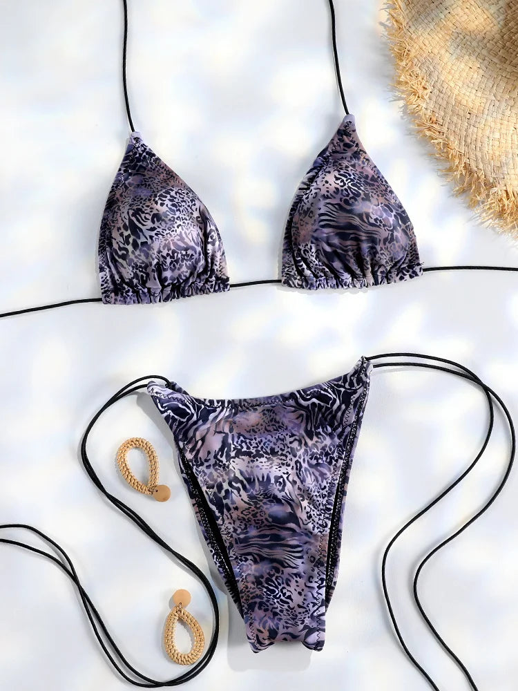 Blue Flow | String Bikini š