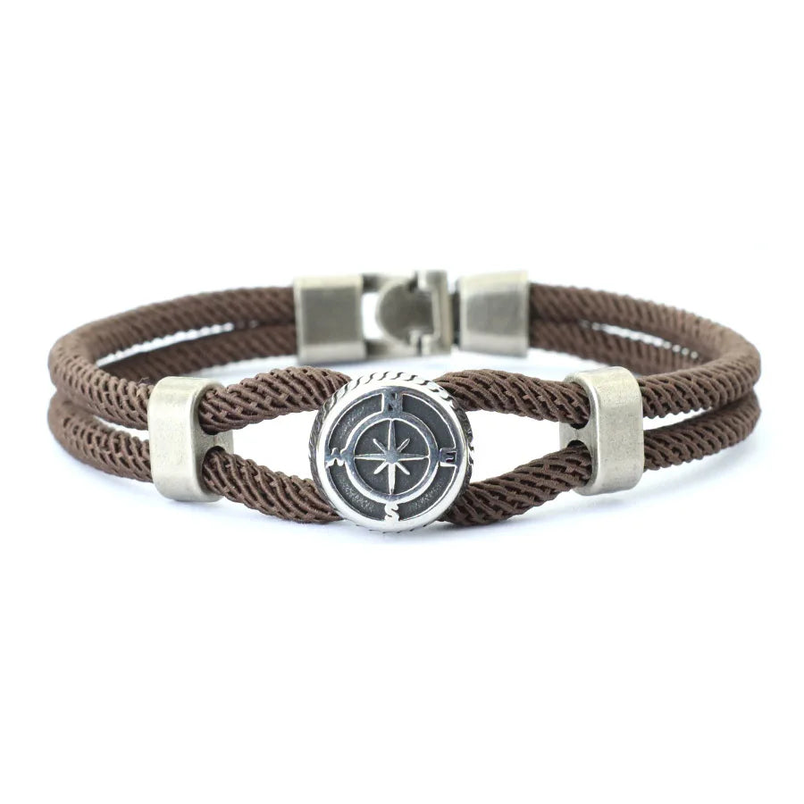 Blue Flow | New Compass Viking Rope Bracelet