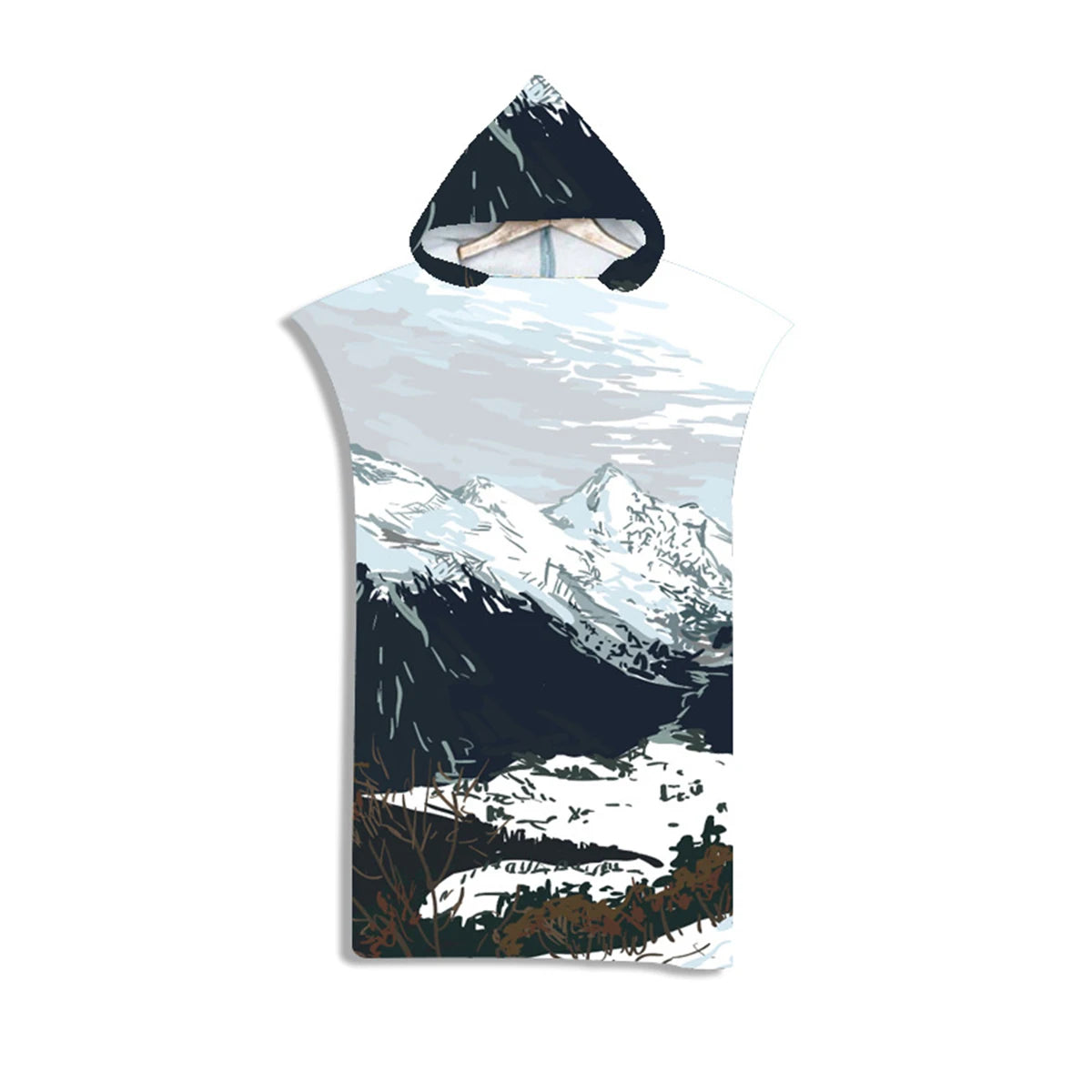 Blue Flow | Quick Dry Beach Poncho Bathrobe Cape