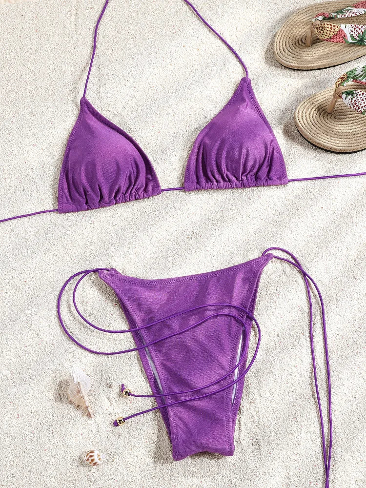 Blue Flow | String Bikini š