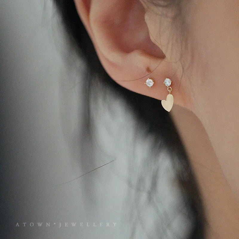 Blue Flow | Korean Cute Water Drop Crystal Earrings ๐งโจ