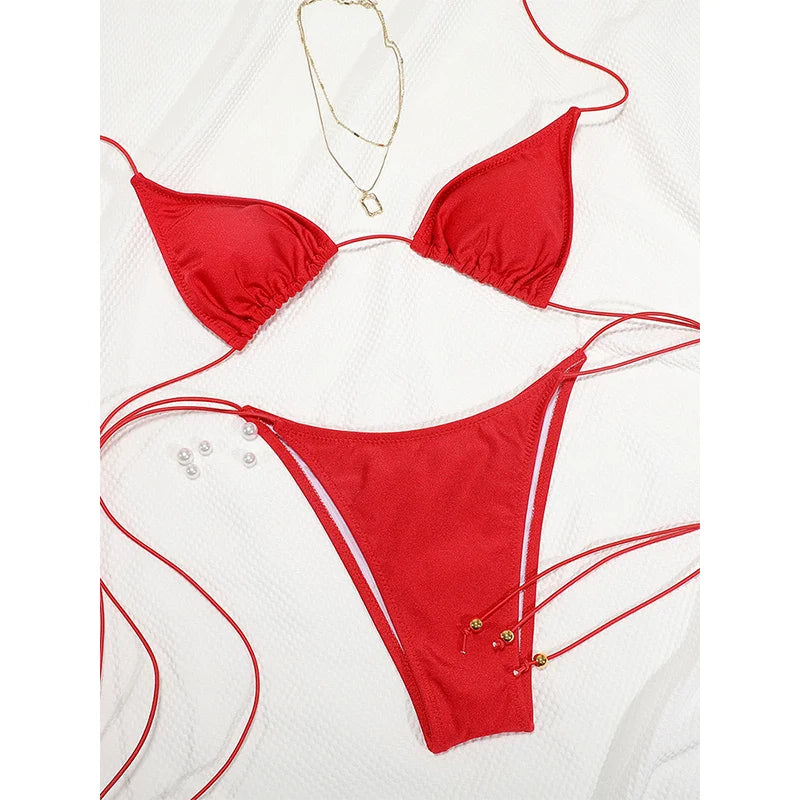 Blue Flow | String Bikini š