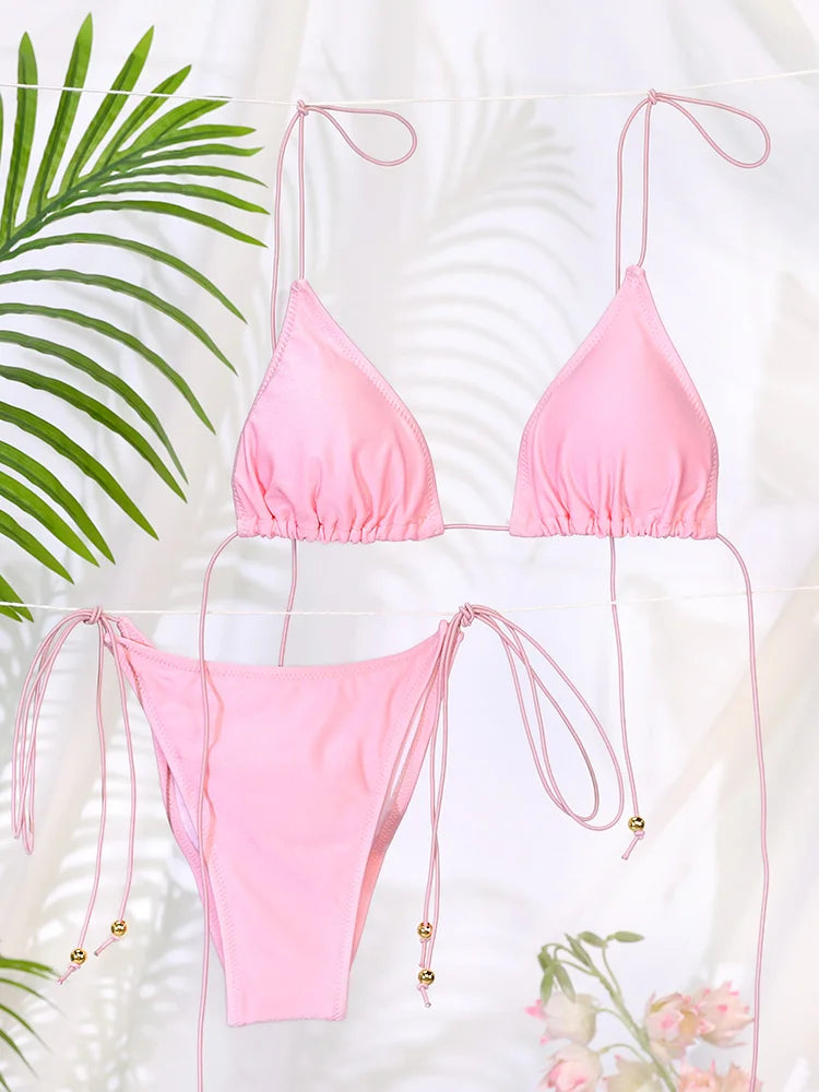Blue Flow | String Bikini š