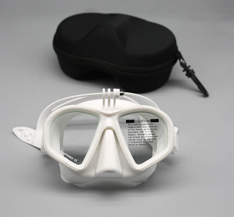 Blue Flow | Wet GoPro Mount Low Volume Diving Mask