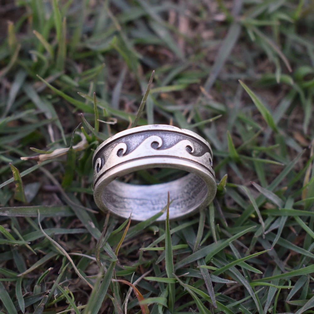Blue Flow |  Wave Tribal Ocean Ring