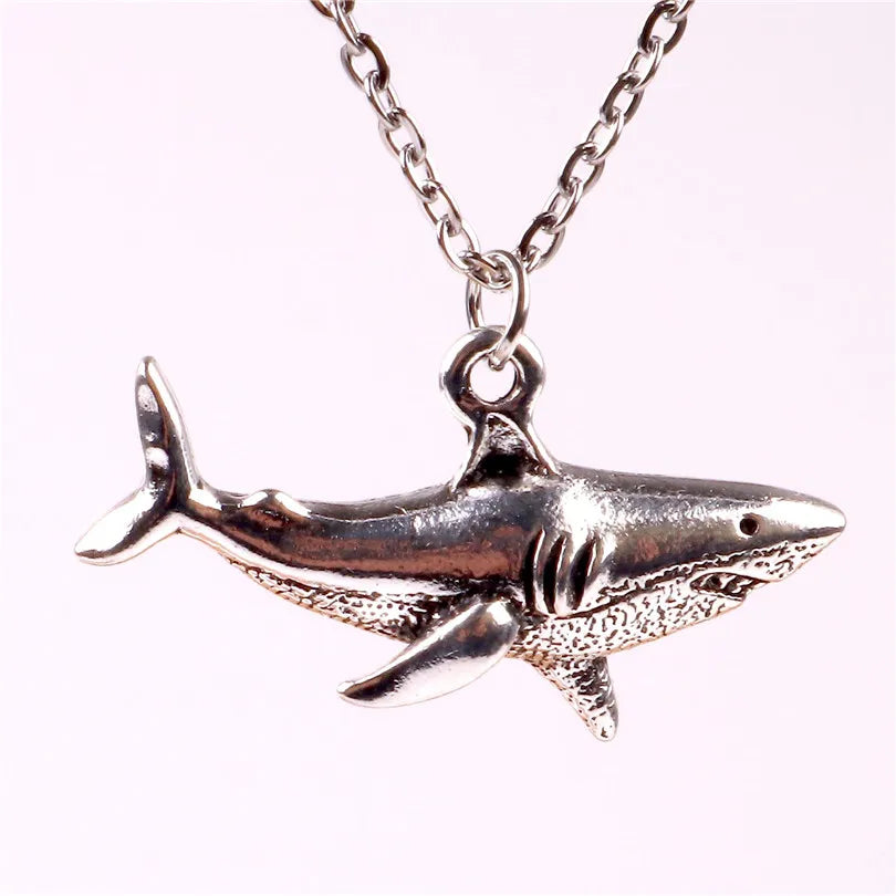 Blue Flow | Punk Shark Charm Necklace 🦈⚡