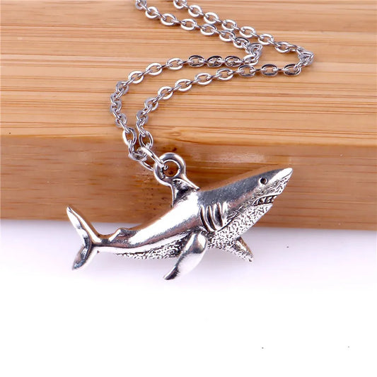 Blue Flow | Punk Shark Charm Necklace 🦈⚡