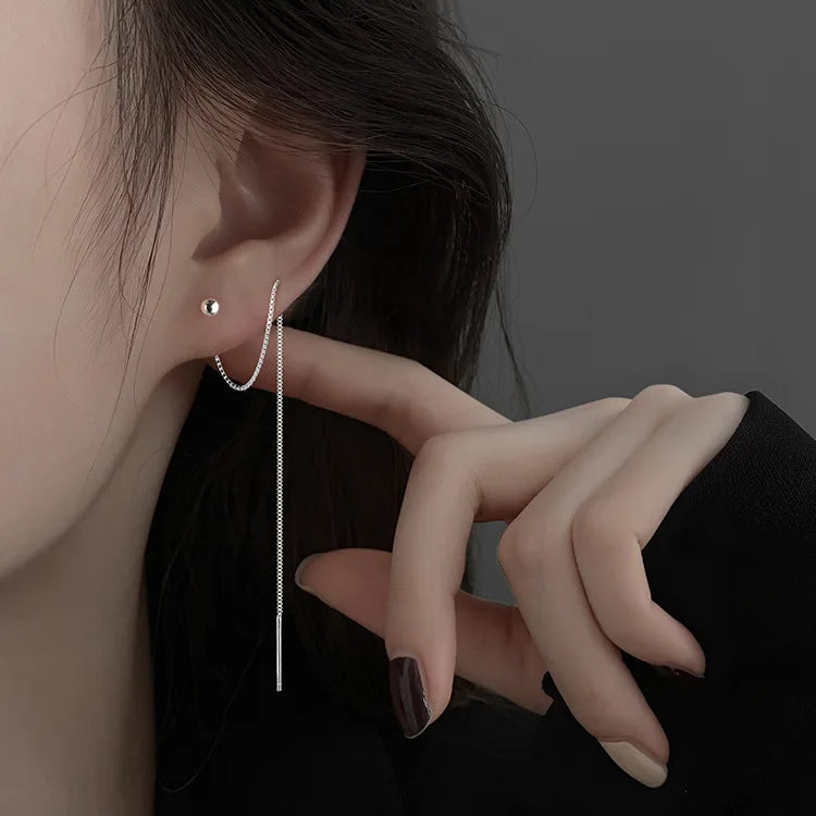 Blue Flow | Korean Cute Water Drop Crystal Earrings 💧✨