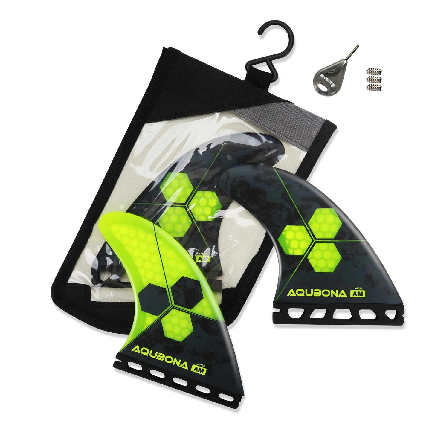 Blue Flow |  Honeycomb Fiberglass Surfboard Fins – Tri Fin Set