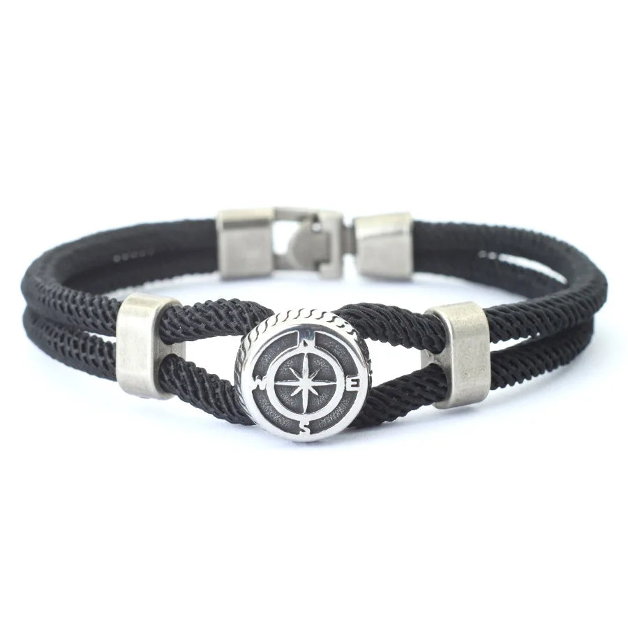 Blue Flow | New Compass Viking Rope Bracelet