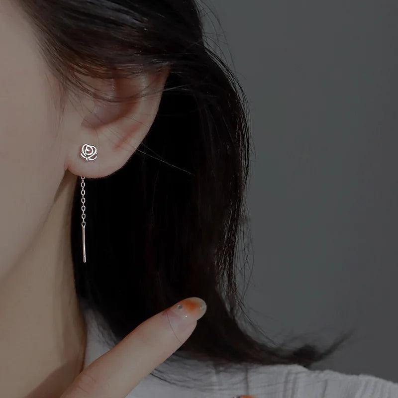 Blue Flow | Korean Cute Water Drop Crystal Earrings 💧✨