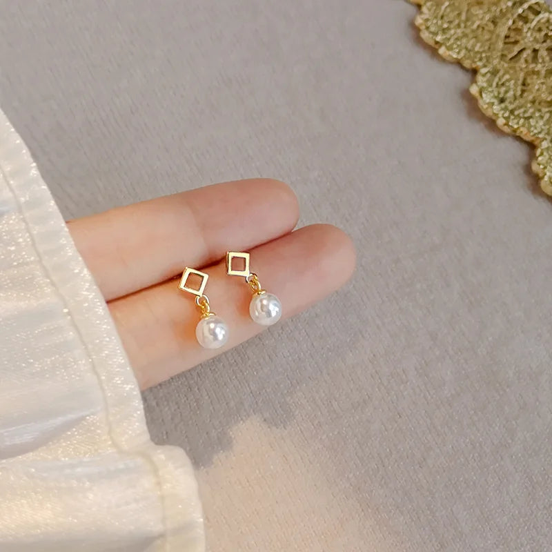 Blue Flow | Korean Cute Water Drop Crystal Earrings 💧✨