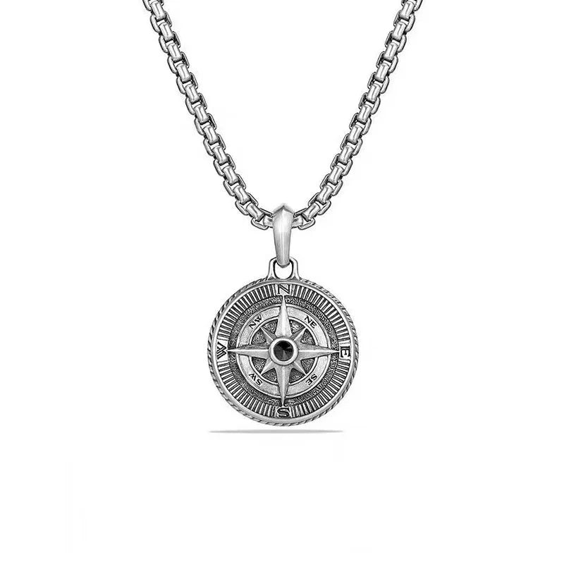 Blue Flow |  Retro Hip Hop Compass Necklace 🧭
