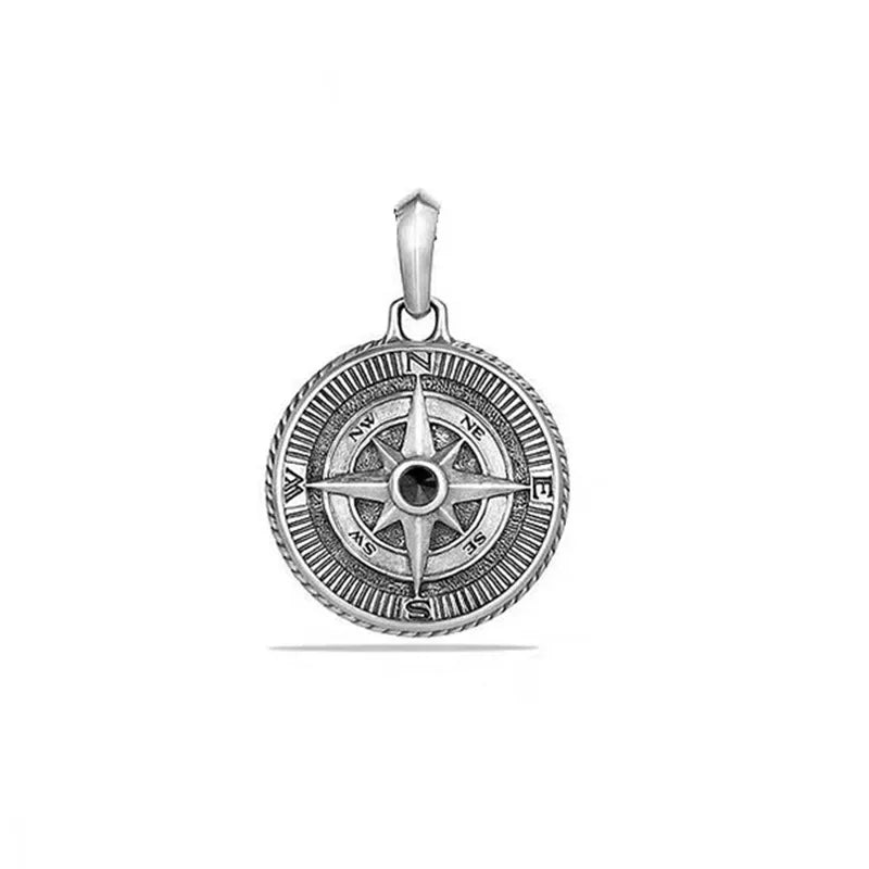 Blue Flow |  Retro Hip Hop Compass Necklace 🧭