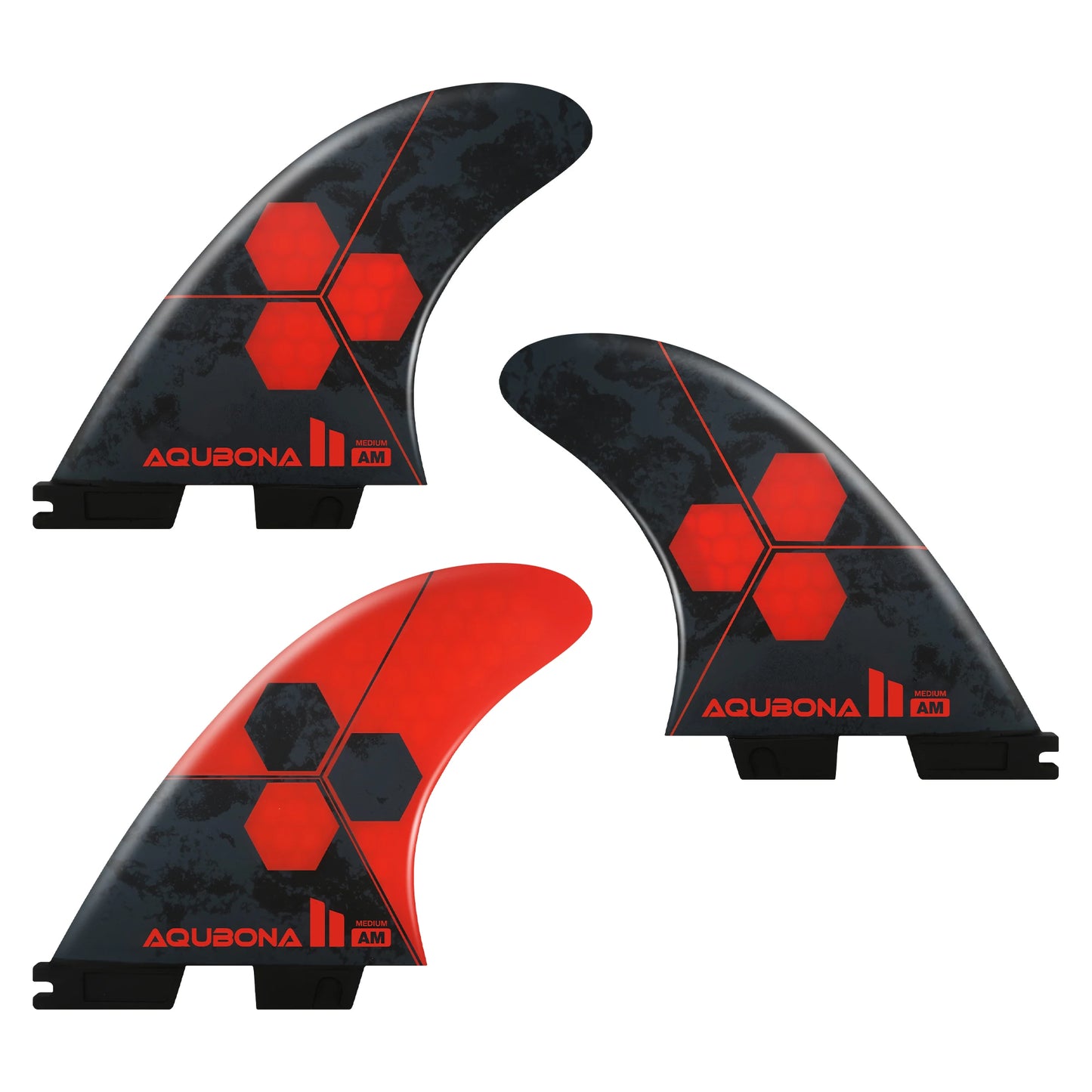 Blue Flow |  Honeycomb Fiberglass Surfboard Fins – Tri Fin Set