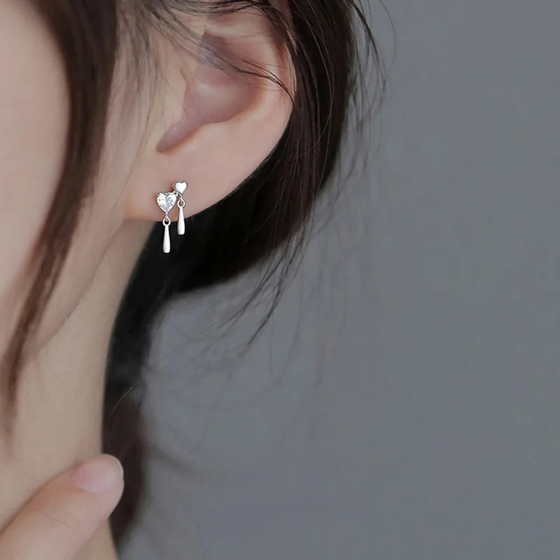 Blue Flow | Korean Cute Water Drop Crystal Earrings 💧✨