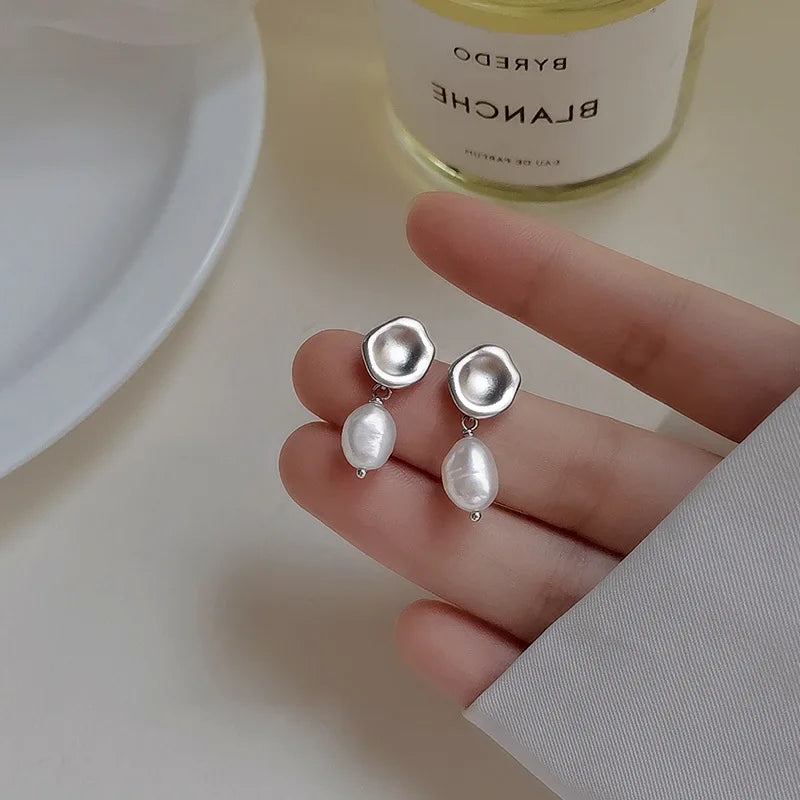 Blue Flow | Korean Cute Water Drop Crystal Earrings 💧✨