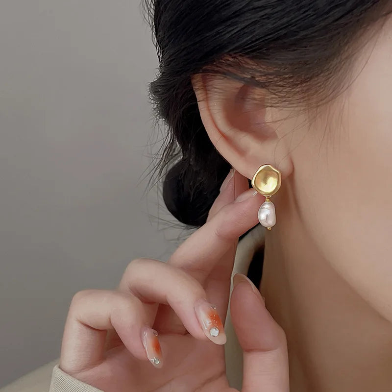 Blue Flow | Korean Cute Water Drop Crystal Earrings 💧✨