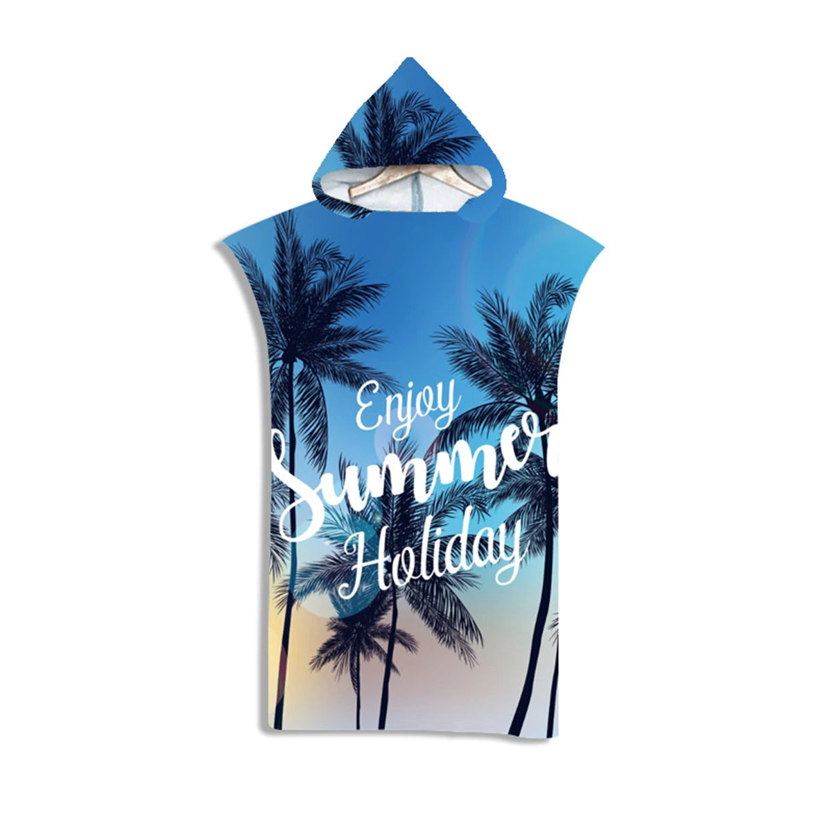 Blue Flow |  Quick Dry Beach Poncho Bathrobe Cape