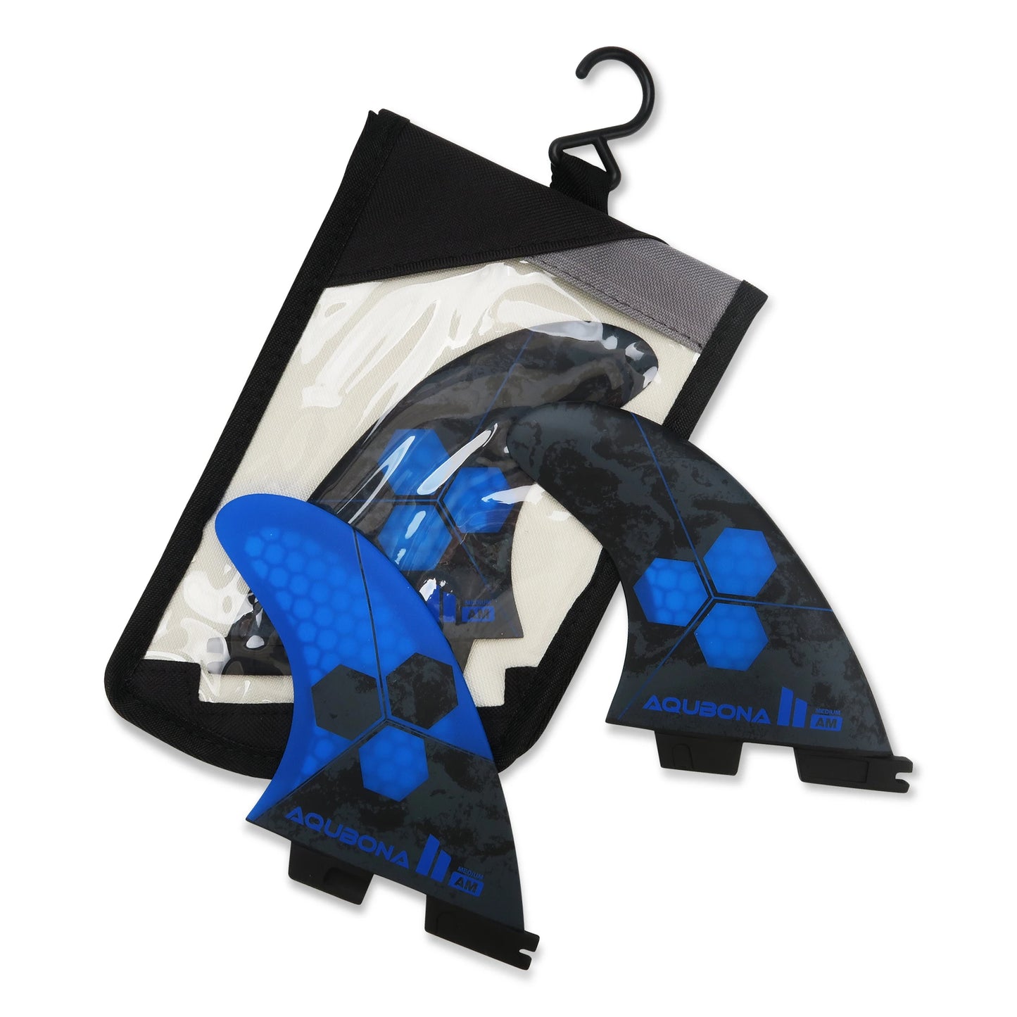 Blue Flow |  Honeycomb Fiberglass Surfboard Fins – Tri Fin Set